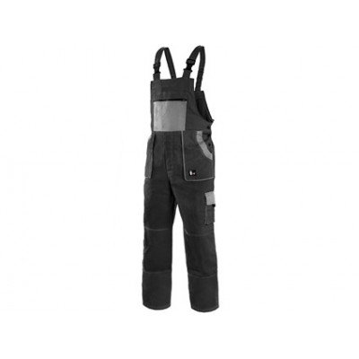 Pánske montérkové nohavice CXS luxy ROBIN, čierno-šedé